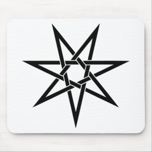 Seven Pointed Star Mouse Pad