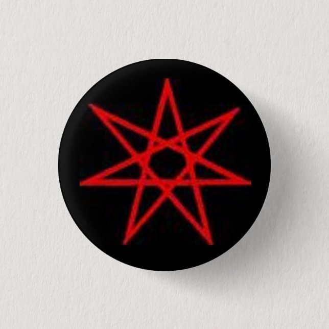 Seven Pointed Star - Otherkin 3 Cm Round Badge (Front)