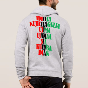 Seven Principles of Kwanzaa Kinara Colours Hoodie