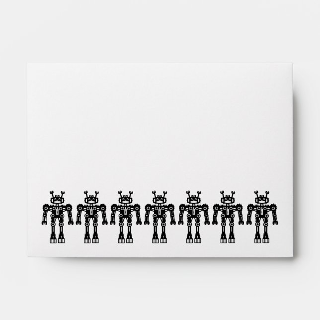 Seven Robots (Speckled) Envelopes (Front)