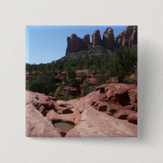 Seven Sacred Pools in Sedona Arizona 15 Cm Square Badge