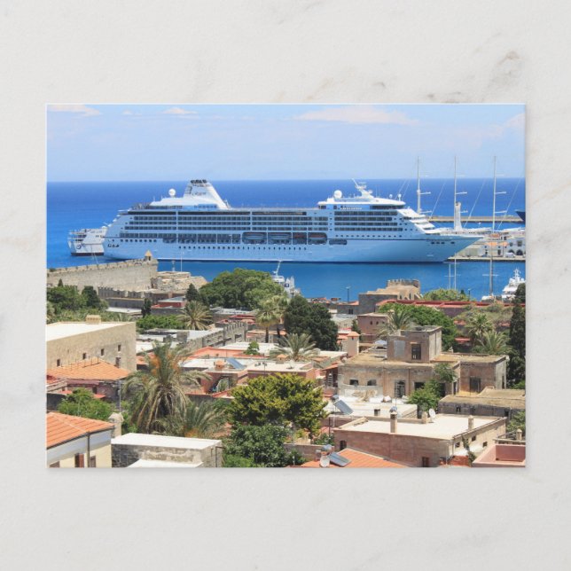 Seven Seas Mariner at Rhodes Postcard (Front)