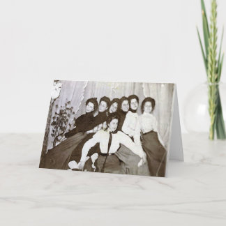 Seven Senile Friends Card