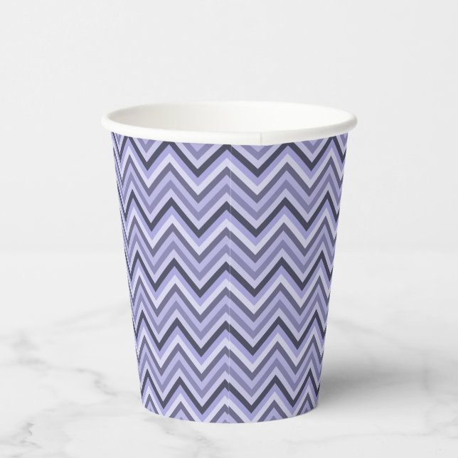 Seven Shades of Lavender Zig Zag Paper Cups (Right)
