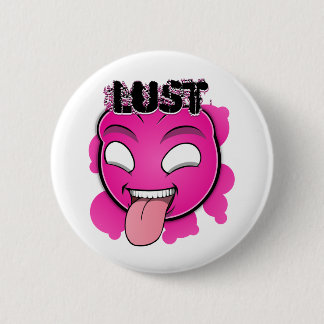 Seven Sins Faces - Lust 6 Cm Round Badge