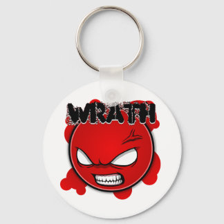 Seven Sins Faces - Wrath Key Ring