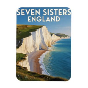 Seven Sisters England Chalk Cliffs Magnet