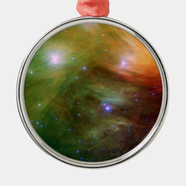 Seven Sisters Pleiades Stars Space Metal Tree Decoration (Front)