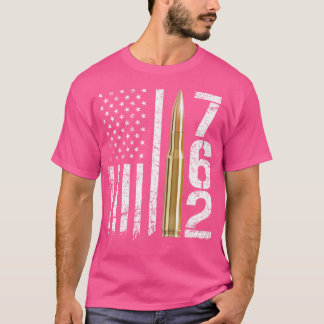 Seven Six Two Gun Ammo Bullet 7 62Mm Calibre Ak47 T-Shirt