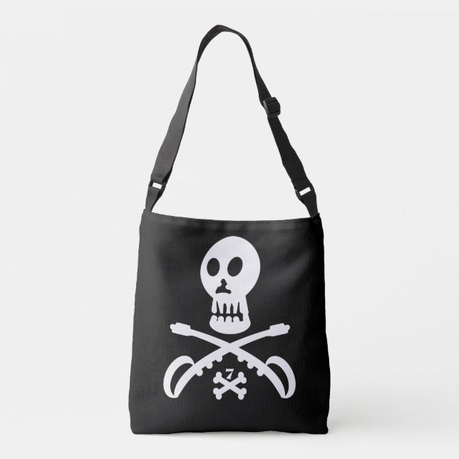 SEVEN SKULL BY MASANSER PIXELAT CROSSBODY BAG (Back)