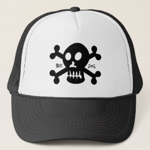 SEVEN SKULL BY MASANSER PIXELAT TRUCKER HAT