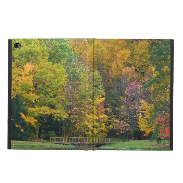 Seven Springs Fall Bridge II Autumn Landscape Powis iPad Air 2 Case (Outside)