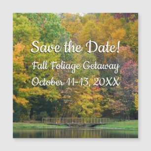 Seven Springs Fall Bridge II Autumn Save the Date