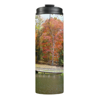 Seven Springs Fall Bridge III Autumn Landscape Thermal Tumbler