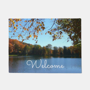 Seven Springs Fall Trees and Pond Doormat