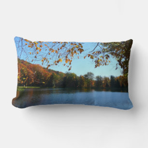 Seven Springs Fall Trees and Pond Lumbar Cushion