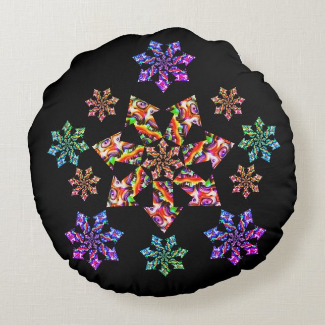 Seven Star Mantis Round Cushion (Back)