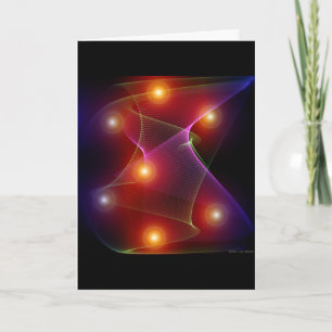 Seven Suns Digital Abstract Greeting Card