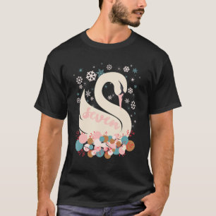 Seven Swans A Swimming 12 Days Of Christmas Winter T-Shirt