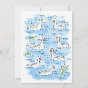 Seven Swans a Swimming Invitation