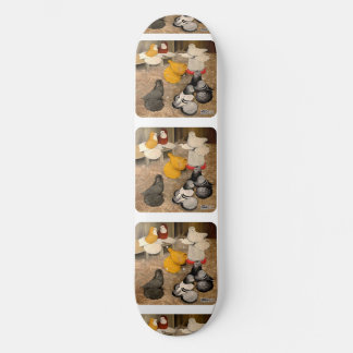 Seven Trumpeter Pigeons Skateboard