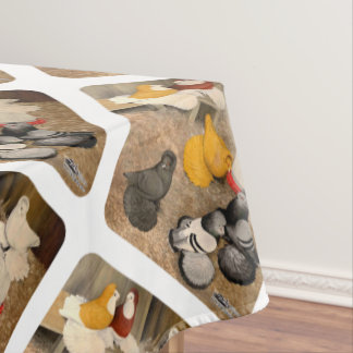 Seven Trumpeter Pigeons Tablecloth
