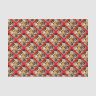 Seven Trumpeter Pigeons Tissue Paper