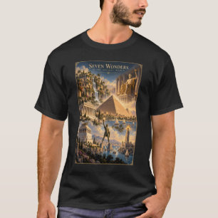 Seven Wonders of the World Historical Art T-Shirt