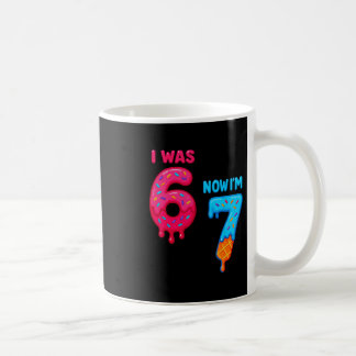 Seven Year Old Birthday I Was 6 Now I'm 7 67 Ice C Coffee Mug