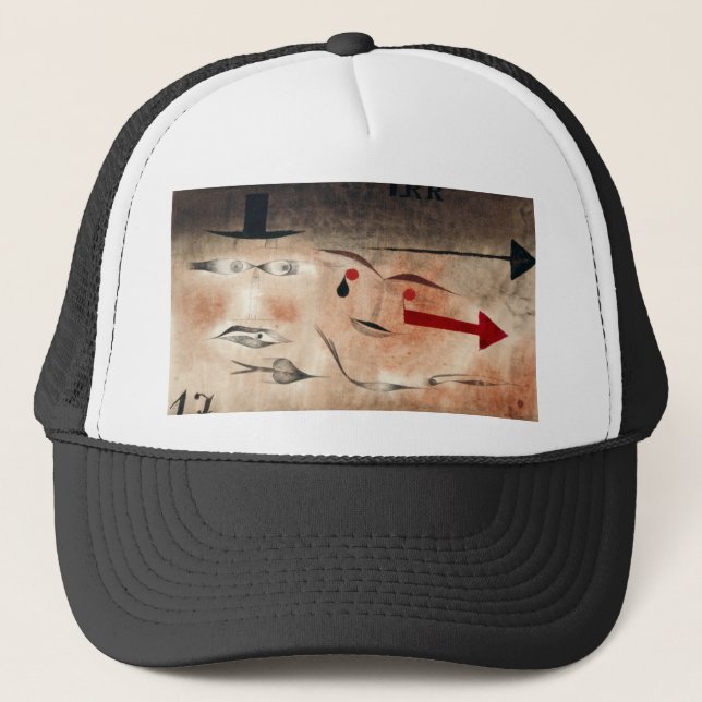 Seventeen, crazy (1923)  by paul klee trucker hat (Front)