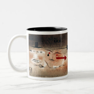 Seventeen, crazy (1923) by paul klee Two-Tone coffee mug