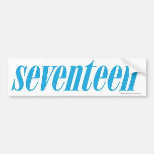 Seventeen Logo-Aqua Bumper Sticker
