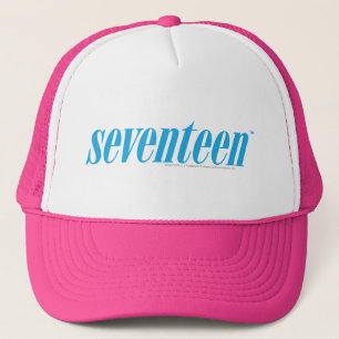 Seventeen Logo-Aqua Trucker Hat