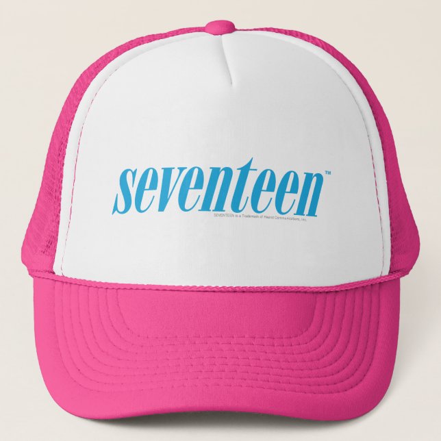 Seventeen Logo-Aqua Trucker Hat (Front)