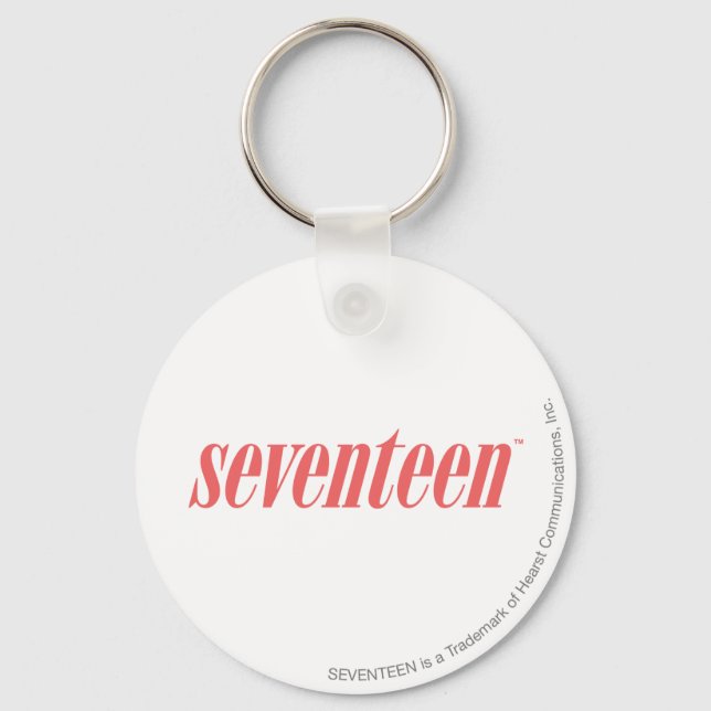 Seventeen Logo-LtPink Key Ring (Front)