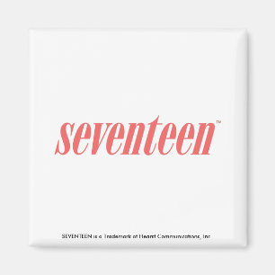 Seventeen Logo-LtPink Magnet