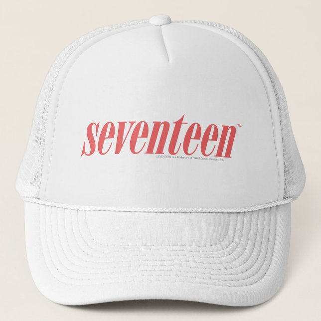 Seventeen Logo-LtPink Trucker Hat (Front)