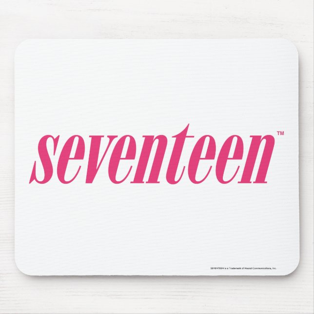 Seventeen Logo-Magenta Mouse Pad (Front)