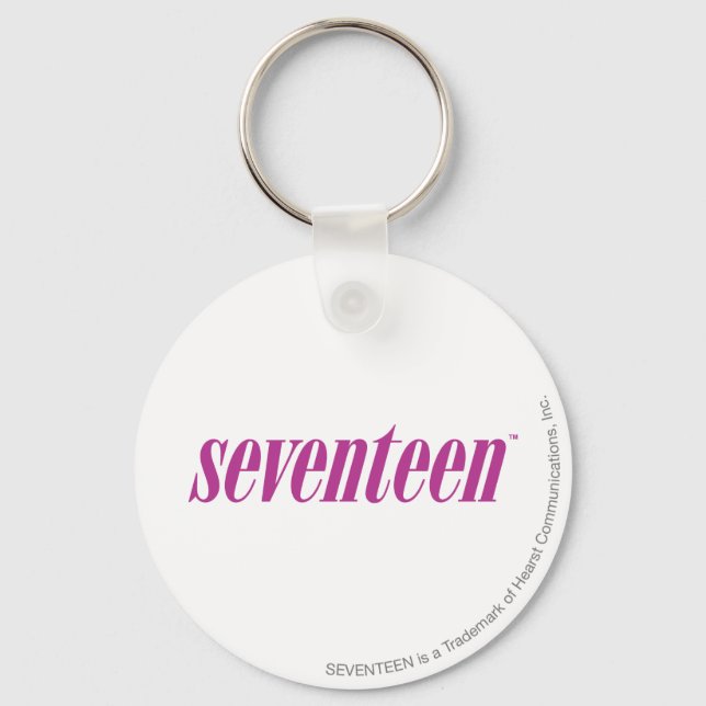 Seventeen  Logo-Purple Key Ring (Front)