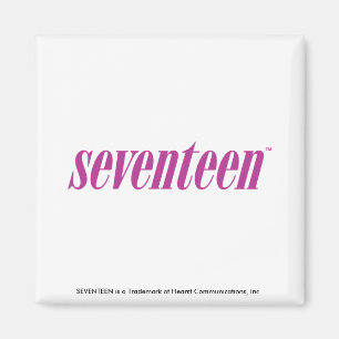 Seventeen Logo-Purple Magnet