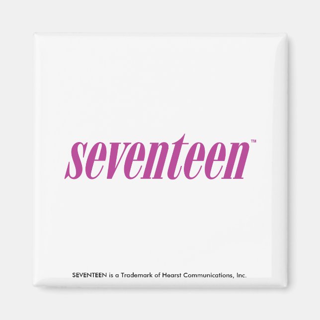 Seventeen  Logo-Purple Magnet (Front)