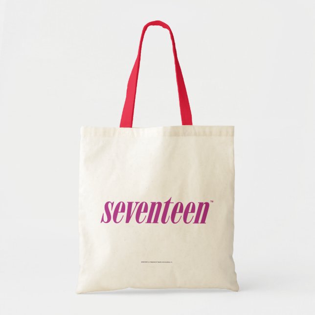 Seventeen  Logo-Purple Tote Bag (Front)