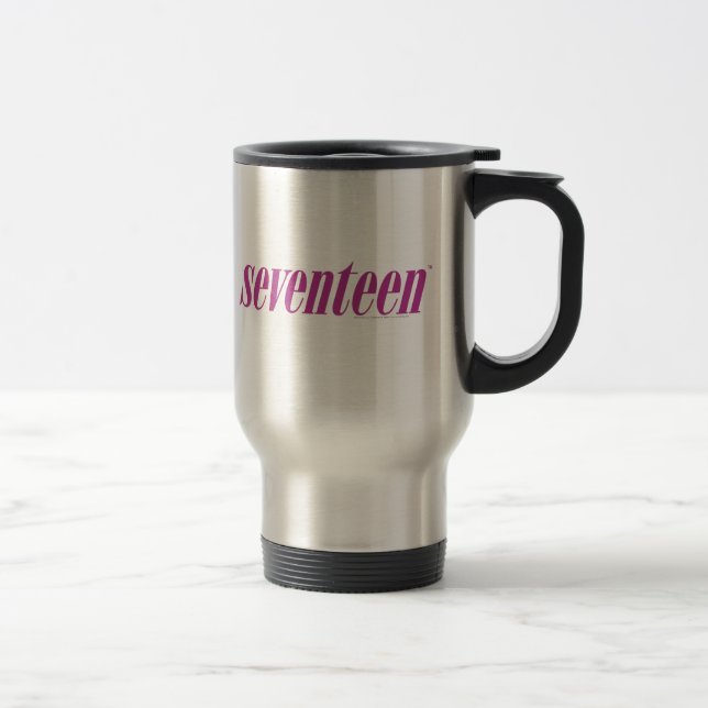 Seventeen  Logo-Purple Travel Mug (Right)
