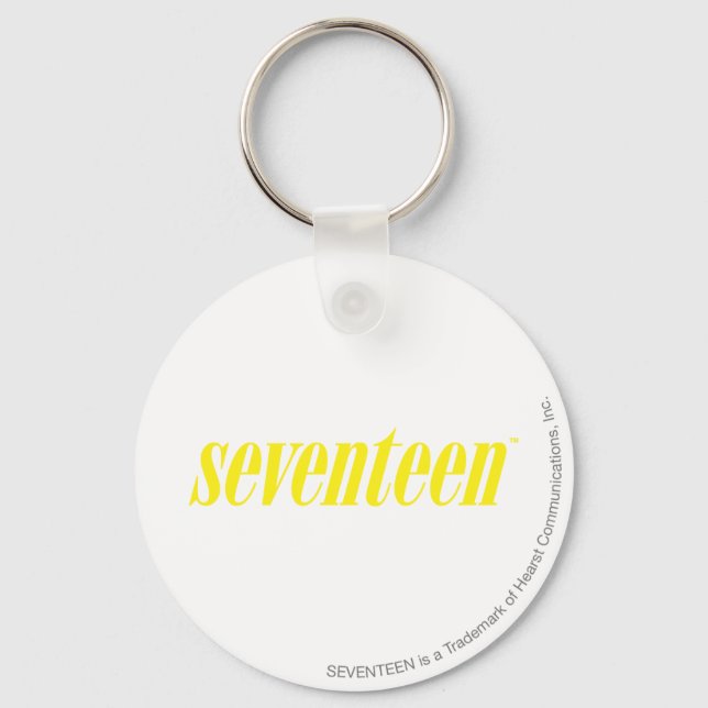 Seventeen Logo-Yellow Key Ring (Front)