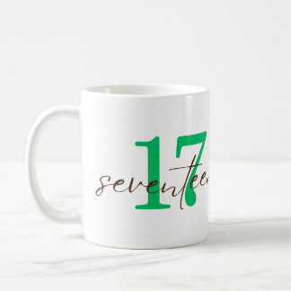 Seventeenth 17 Year Anniversary Personalization Coffee Mug