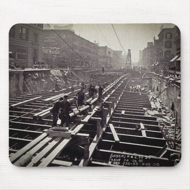 Seventh Avenue and 24-25th Streets Subway Mouse Pad (Front)