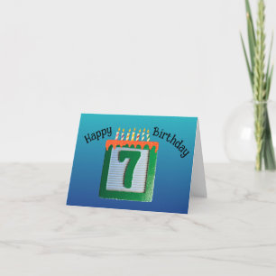 Seventh Birthday Card