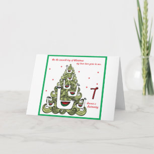 Seventh Day of Christmas Holiday Card