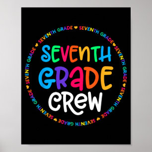 Seventh Grade Crew Back to School Matching for 7th Poster