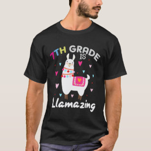 Seventh Grade Is Llamazing Cute Llama Lover T-Shirt